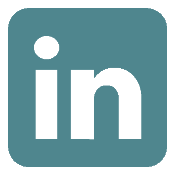 LinkedIn icon petrol