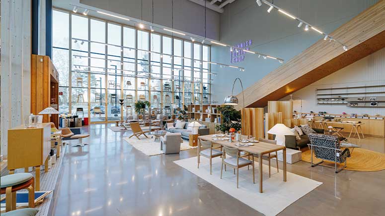 Le showroom de Finnish Design Shop.